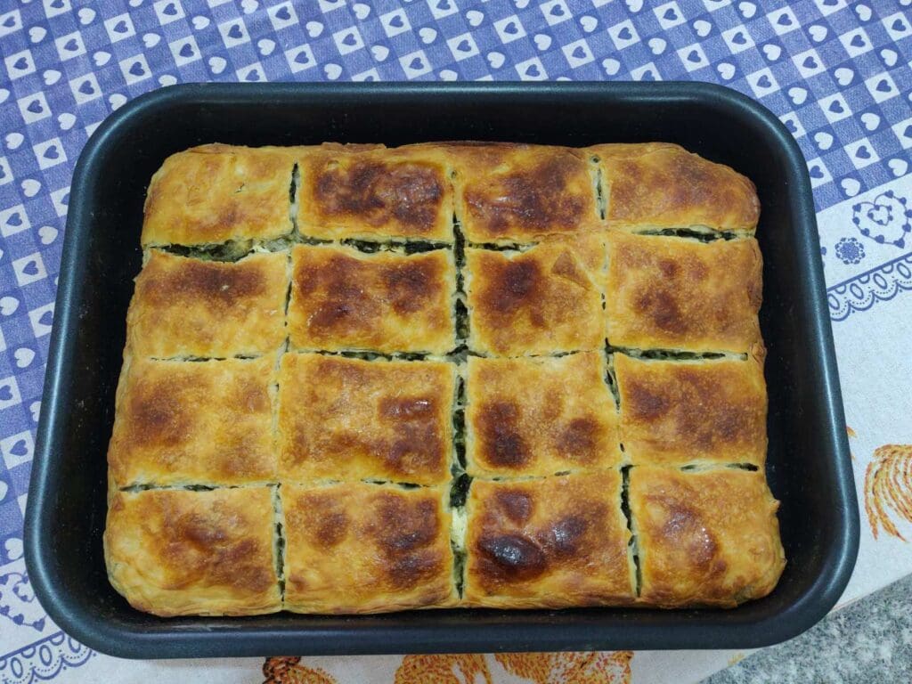 Spinach pie Athens cooking class