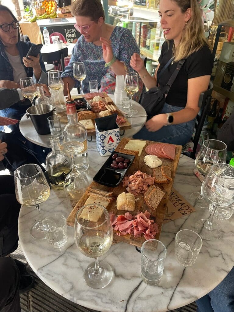 Greek wine and spirits Athens food tour